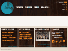 Tablet Screenshot of fiascotheater.com